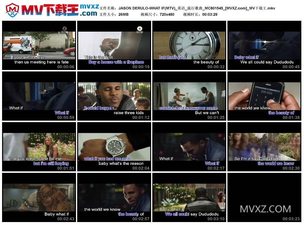 JASON DERULO-WHAT IF(MTV)_英语_流行歌曲_MC801545